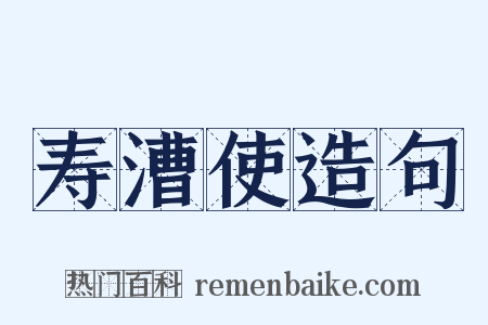 寿漕使造句是什么意思的图片